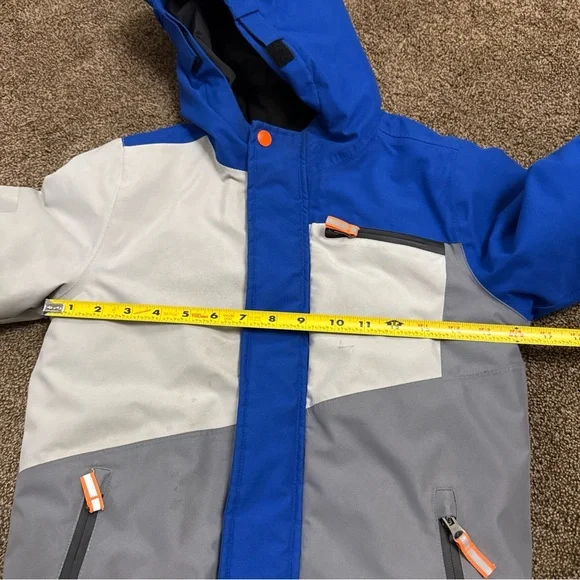 Kids Snowsuit Set Size 6-7 Ski Jacket & Pants Boys Swiss Tech Blue Grey - Picture 11 of 13